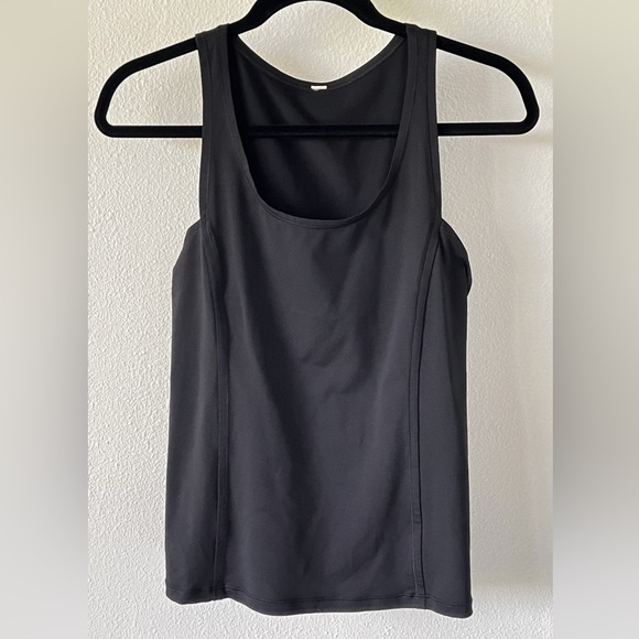 Lululemon Athletica Sweaty Or Not Tank Top Black Cutout Size 4 - Picture 4 of 6